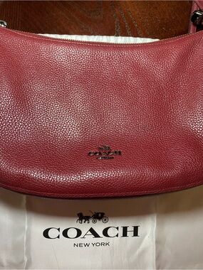 PRICED TO SELL COACH Chelsea Pebbled Leather Shoulder/Crossbody Bag in Berry